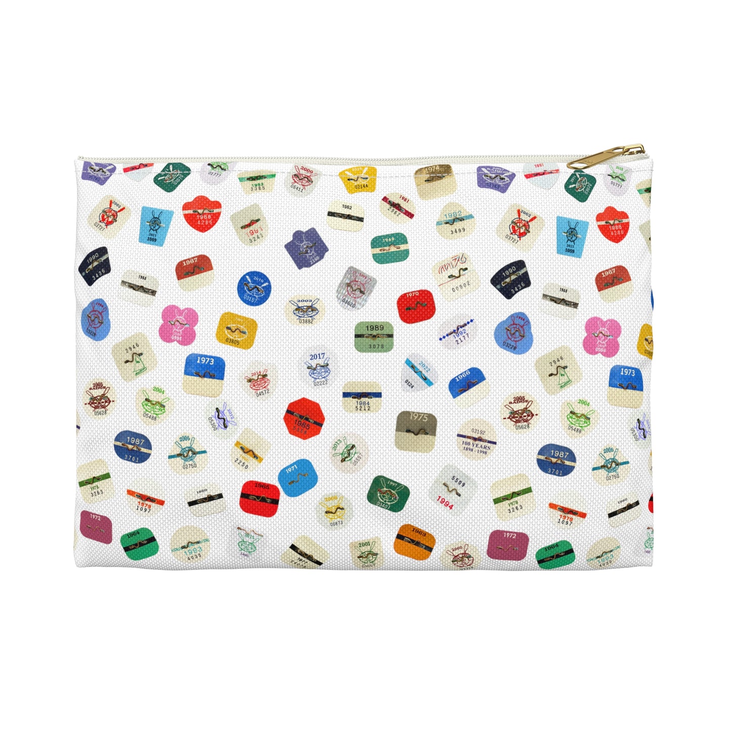 Beach Badge Accessory Bag - Scattered Pattern