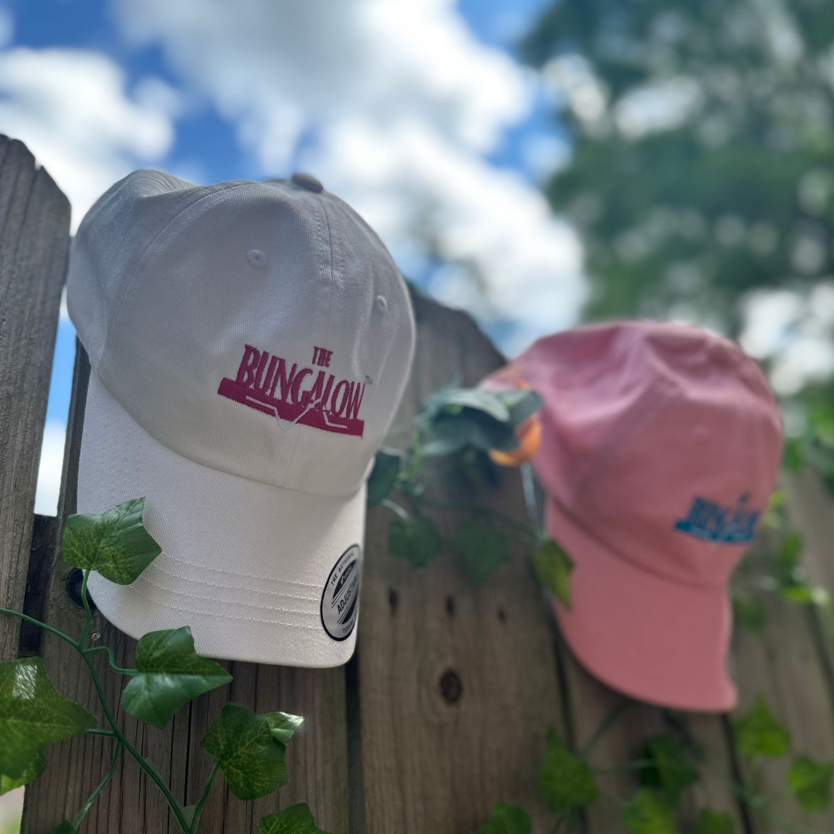 Beach Bungalow Hat (Red Embroidery)