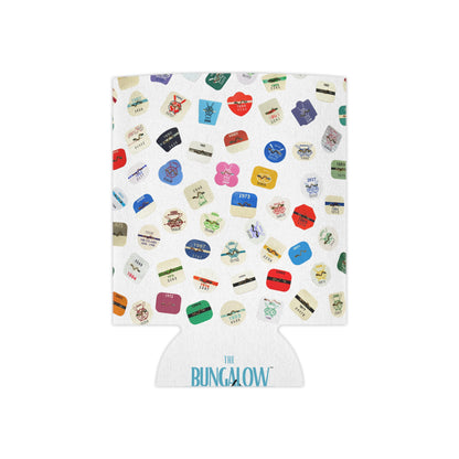 Beach Badge Drink Koozie - Scattered Pattern