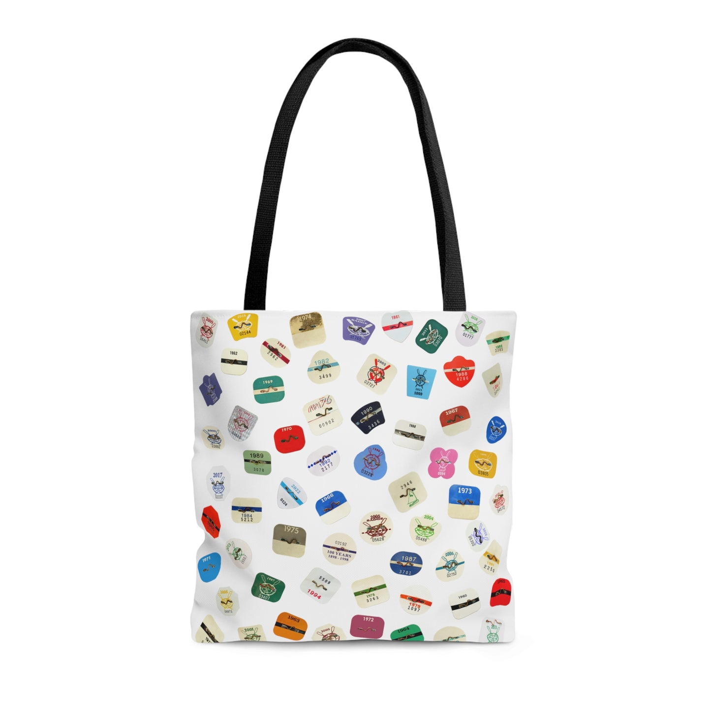 Beach Badge Tote Bag - Scattered Pattern