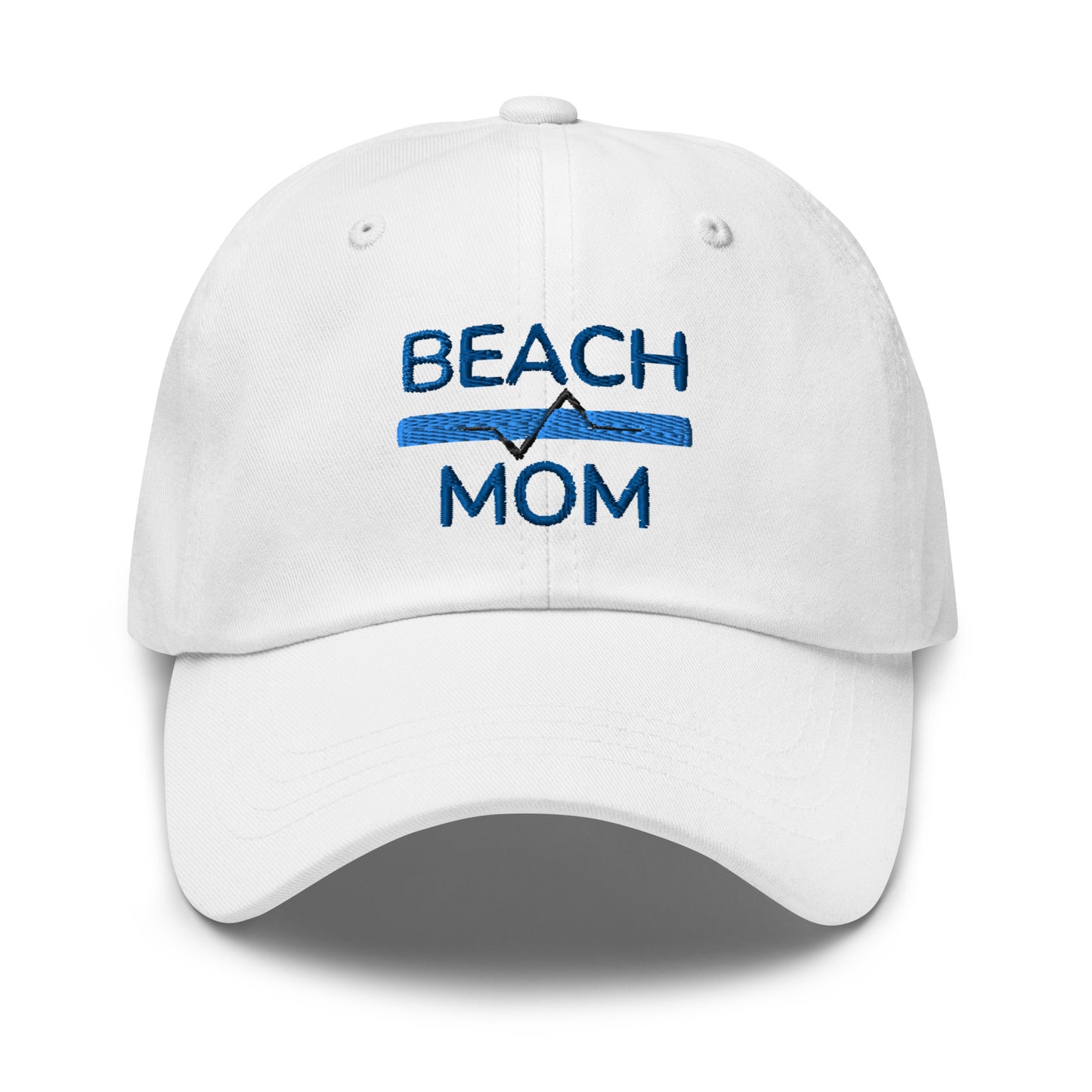 white beach mom hat