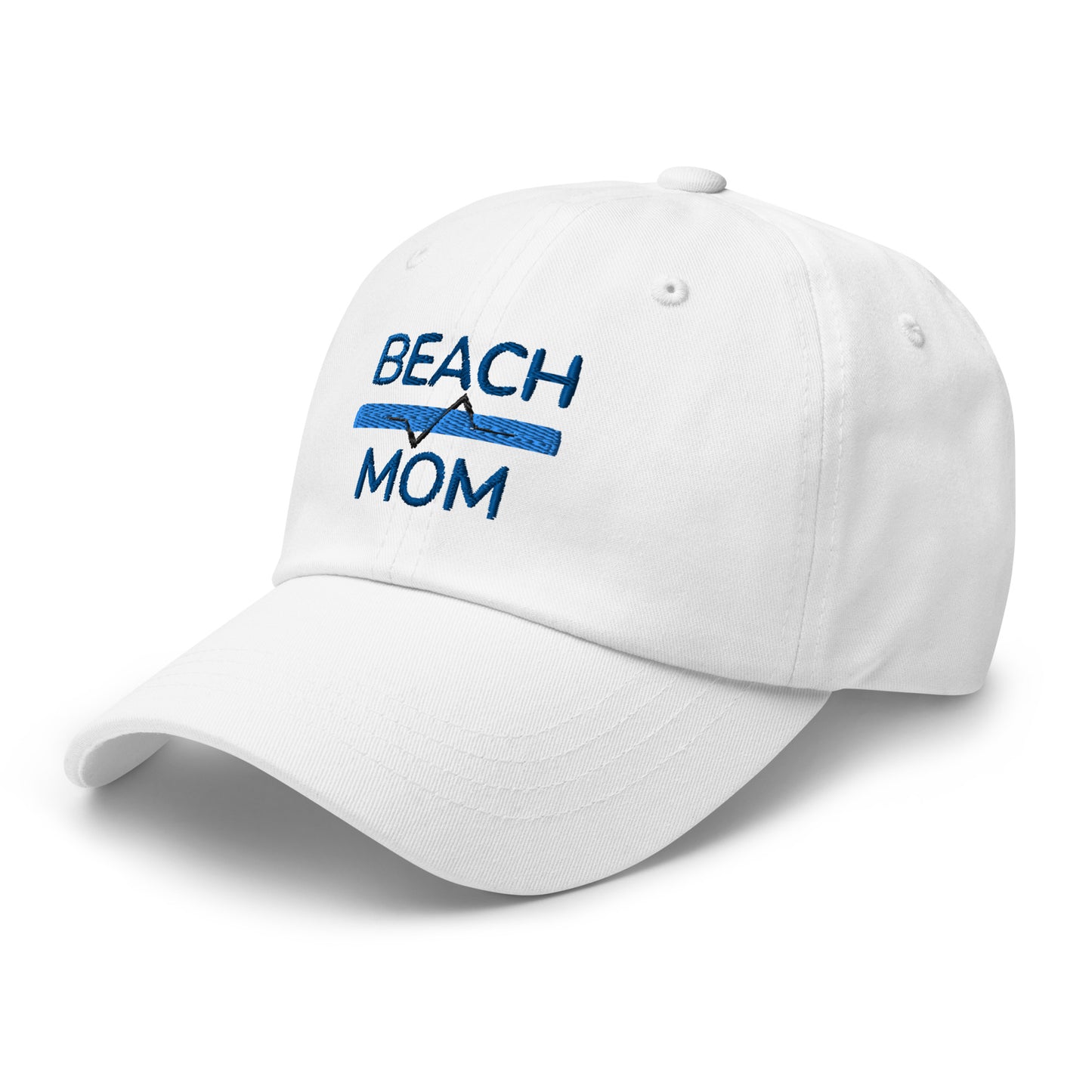 white beach mom hat